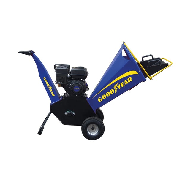 Biotrituradora de Ramas Gasolina 6,5HP 4.100 W. Biotrituradora Ramas Chasis de Acero. Producto montado, listo para usar- Goodyear