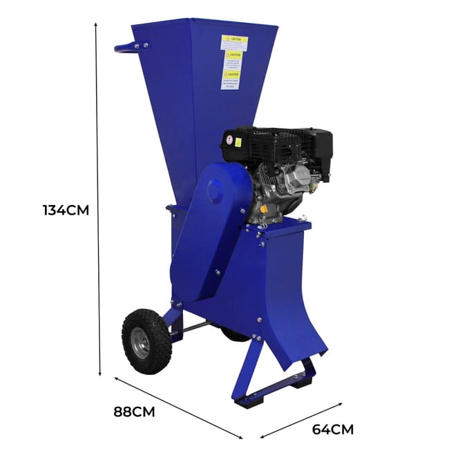 TRITURADORA DE RAMAS 7CV - 4 Tiempos 212cc - Motor a Gasolina - con EPI y Kit de Montaje y Mantenimiento INCLUIDOS -