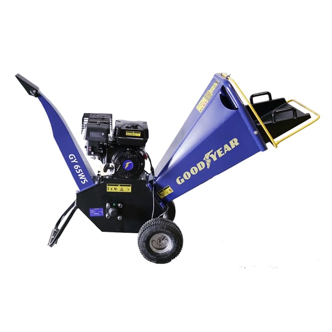 Biotrituradora de Ramas Gasolina 6,5HP 4.100 W. Biotrituradora Ramas Chasis de Acero. Producto montado, listo para usar- Goodyear
