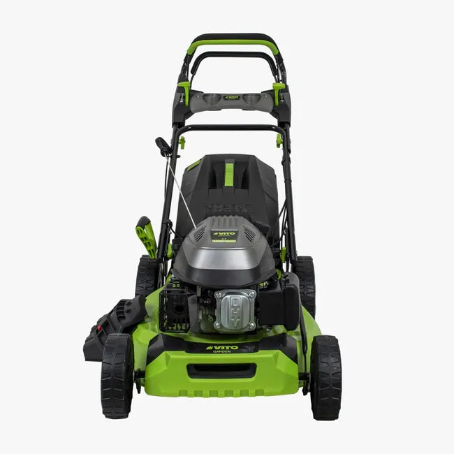 Cortacésped autopropulsado 6,5 CV Césped 2000m2 Bandeja triturador 65L VITO