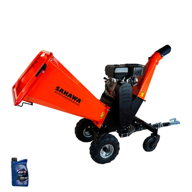 Biotrituradora SAKAWA BS1505 motor 15CV + Aceite 4 Tiempos