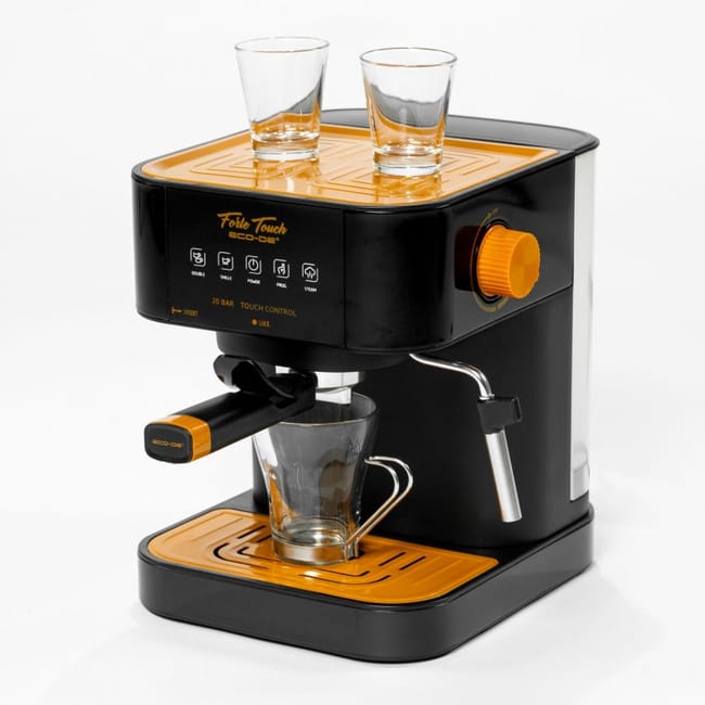 ECODE® Cafetera Espresso Forte Touch, 20 Bar, Boquilla De Espuma, 1.6 litros, Express, 1050 Watts [Eficiencia energética A] ECO-420