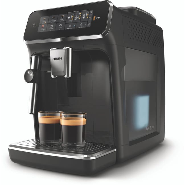 Cafetera automática Philips Serie 3300 EP3321/40, 5 bebidas, espumador de leche, 1,8L, molinillos cerámicos
