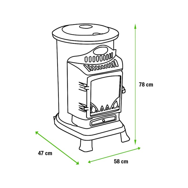 Estufa de gas FIRESIDE Provence 3.4 kw