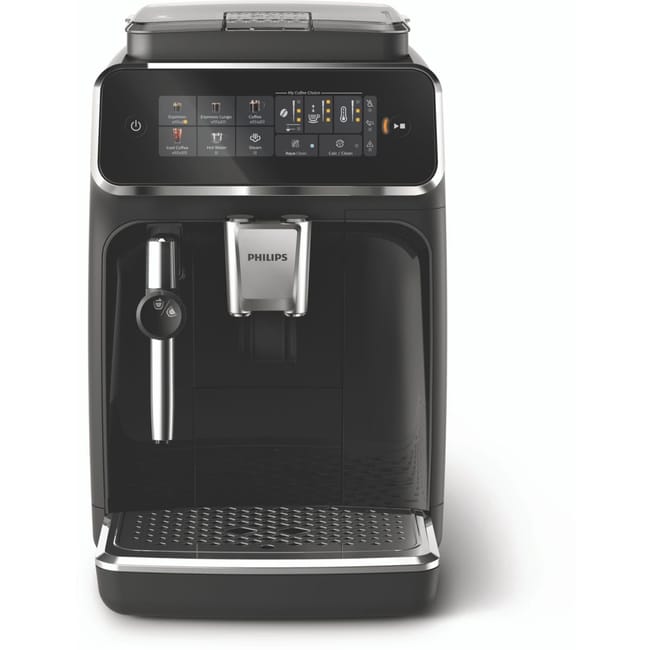 Cafetera automática Philips Serie 3300 EP3321/40, 5 bebidas, espumador de leche, 1,8L, molinillos cerámicos