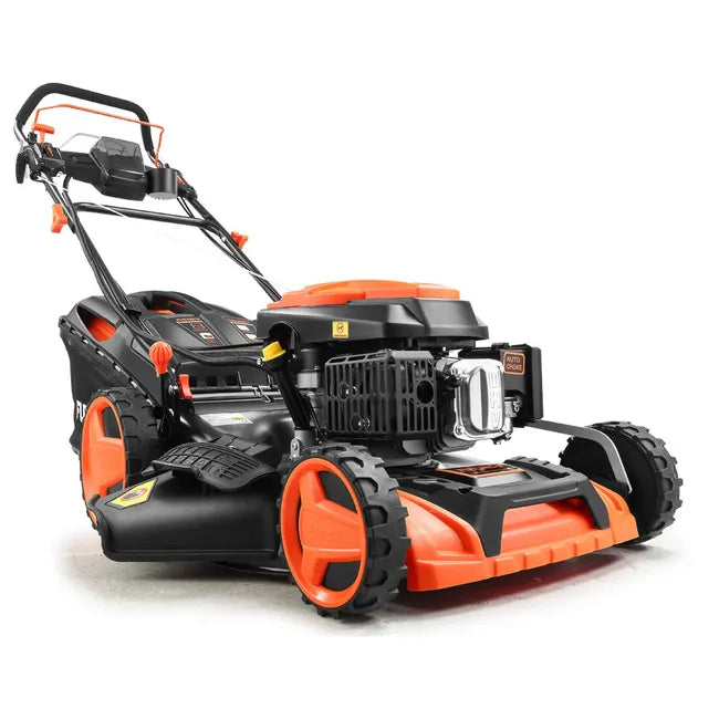 Cortacésped de gasolina con arranque eléctrico y tracción regulable (velocidad) FX-RM5196eS-PRO FUXTEC