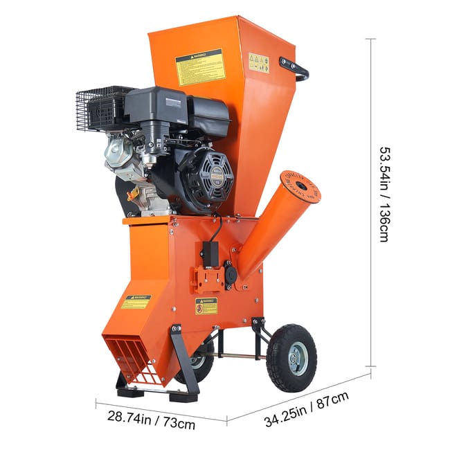 Trituradora de madera 12 CV, motor 420cc, diámetro 6,7", para silvicultura, jardines, paisajismo, certificado CE/EMC SucceBuy