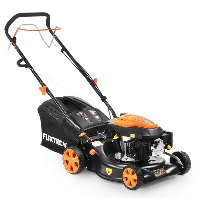Cortacésped de gasolina autopropulsado con motor de 4 tiempos 146cc FX RM4346 FUXTEC
