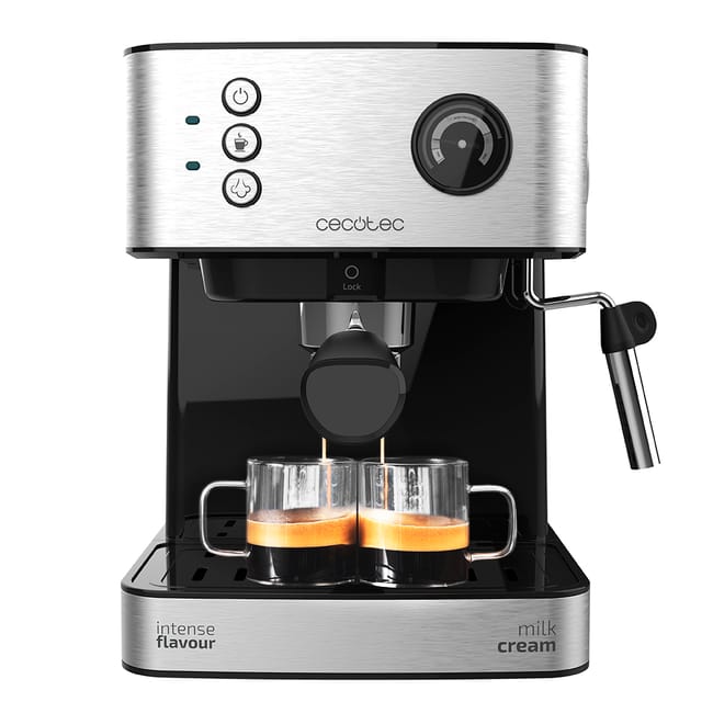 Cafetera eléctrica CECOTEC Power Espresso 20 Matic acero inoxidable